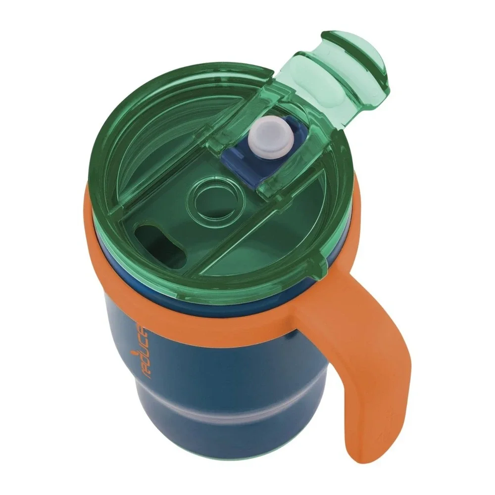 REDUCE 14oz Coldee Kids Tumbler w/ Handle & Straw - 2 Pack - Leakproof & Insulat